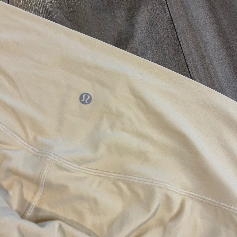 Lululemon Align High-Rise Pant‎ 25" Yellow Cream Beige Leggings Size 12 Bin H-3 - Picture 5 of 5